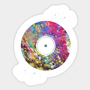 Vinyl disc Sticker